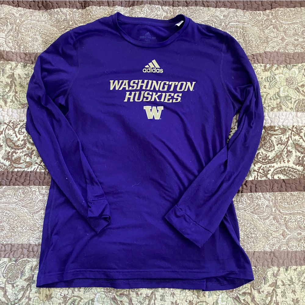 University of Washington Athletics Adidas Purple Creator Tee